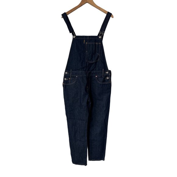 Levis Heritage Denim Jean Overalls Womens L Blue Cotton Pockets Utility Workwear - Picture 1 of 11